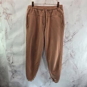 Madewell Sweatpants Womens Medium Orange Terracotta High Rise Betterterry MWL